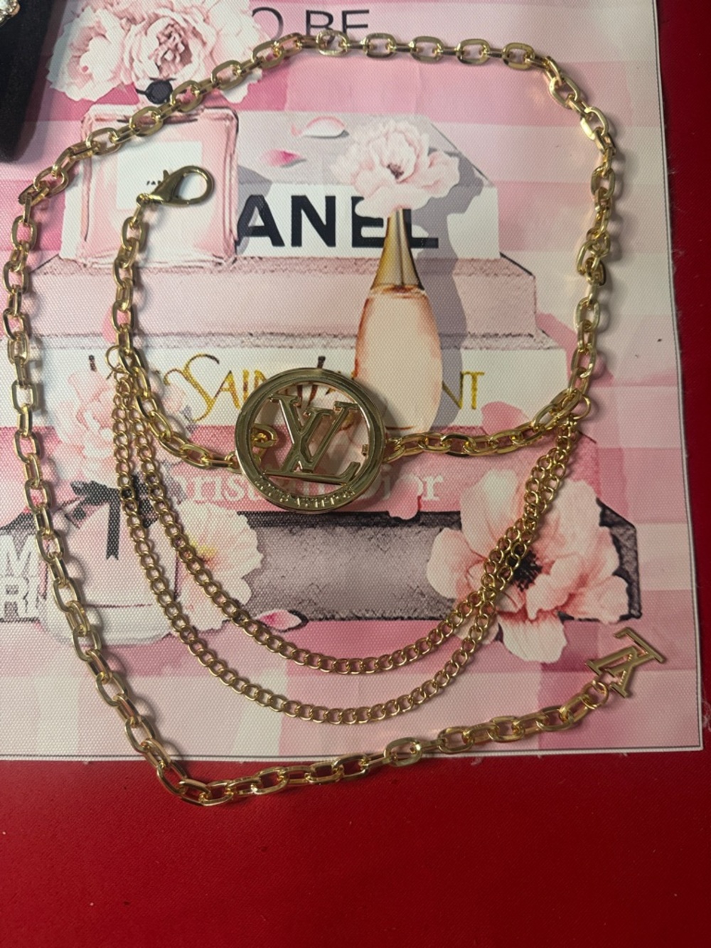 Gold-Tone Chain Belt adjustable 42”